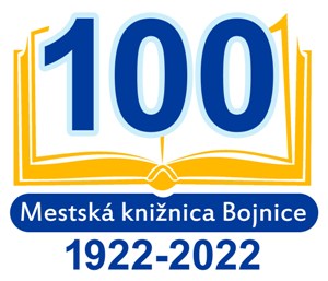 logo 100. výročie knižnice Bojnice